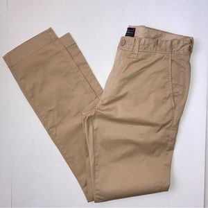 NWT J. Crew 484 Stretch Pants Cream 28